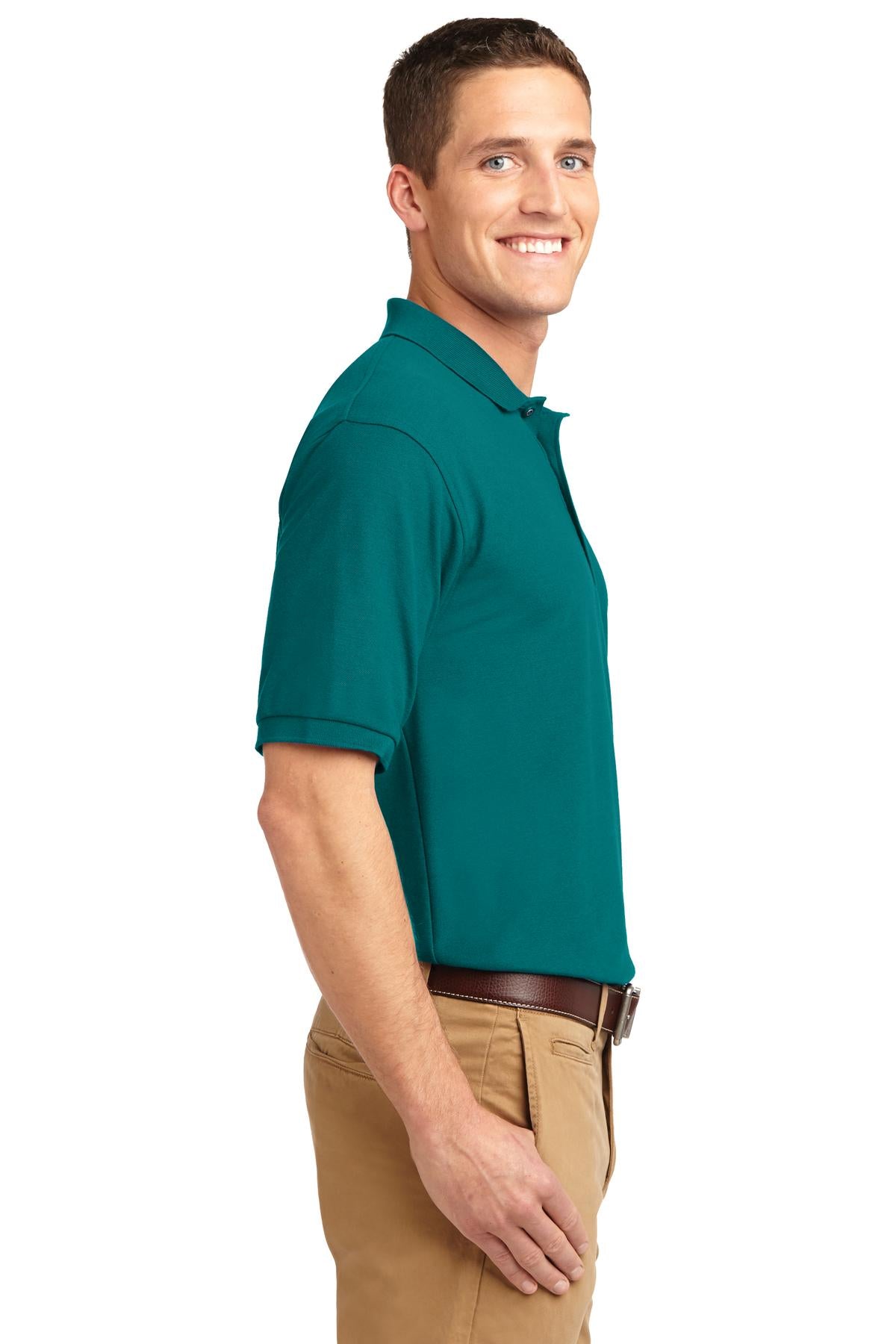 Unisex Silk Touch Polo - Teal Green
