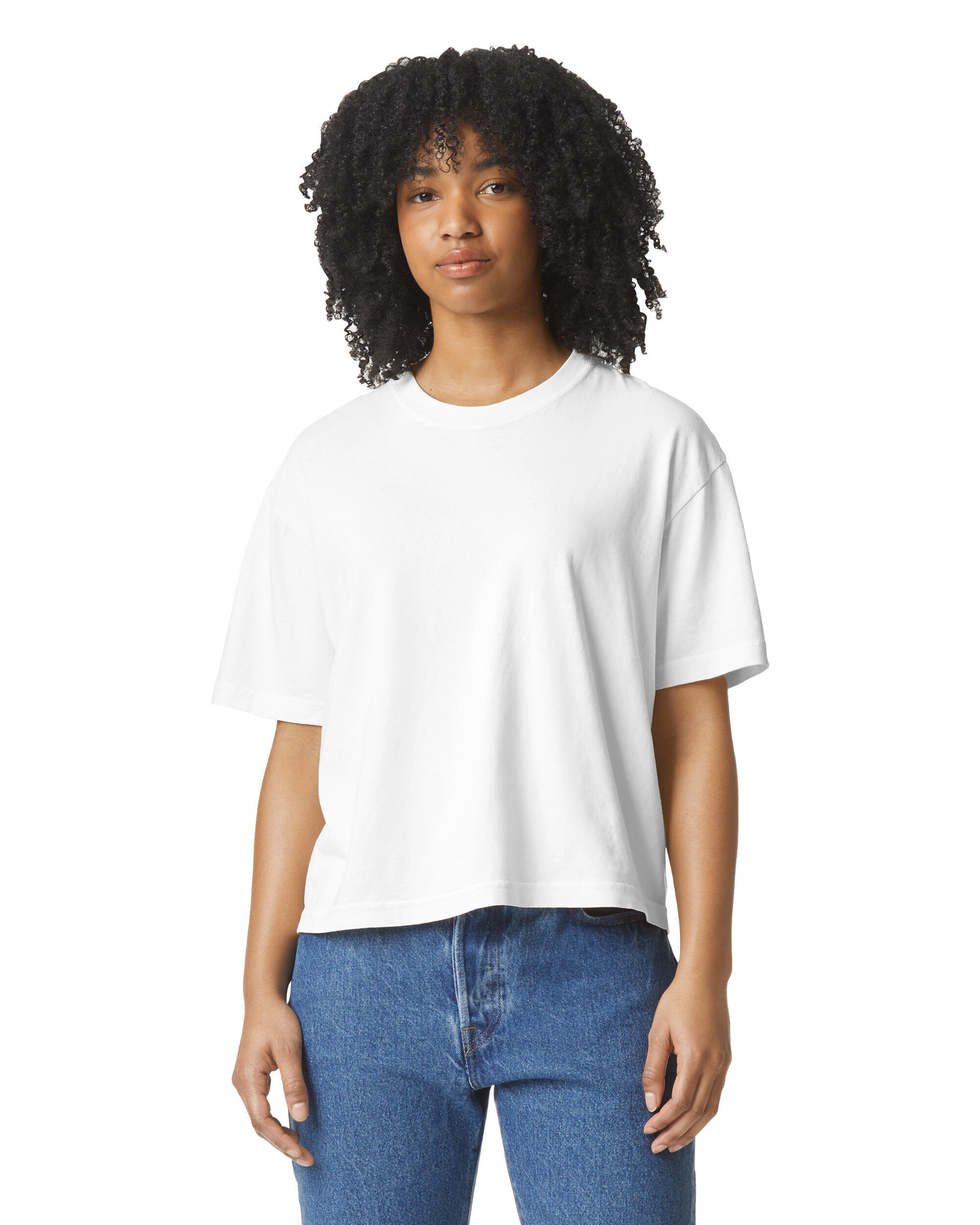 Heavyweight Women's Boxy Tee - White