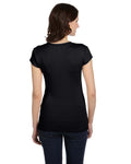 Women's Sheer Mini Rib Short-Sleeve T-Shirt - Black