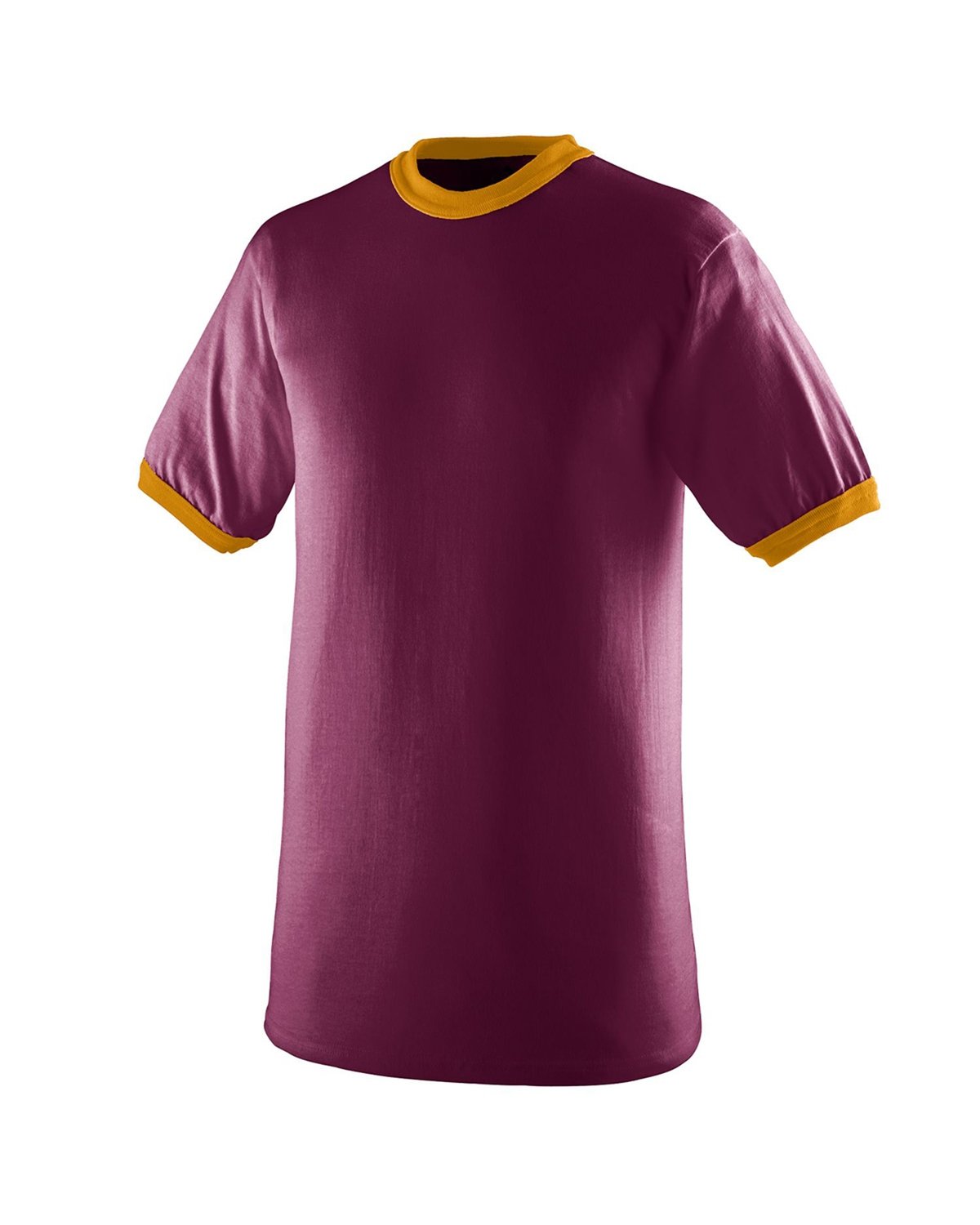 50/50 Ringer T-Shirt - Maroon / Gold