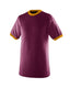 Augusta Sportswear 710 - 50/50 Ringer T-Shirt - Maroon / Gold