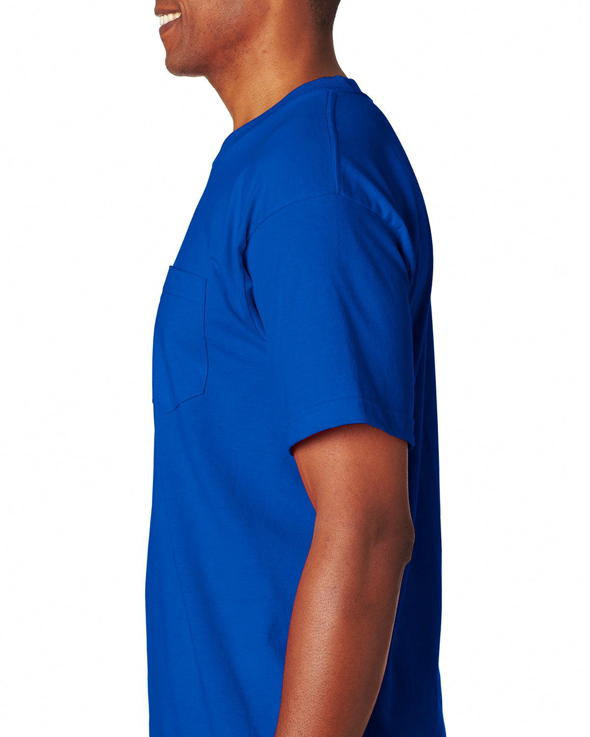 Unisex 100% Cotton Pocket T-Shirt - Royal Blue