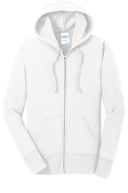 Women's Core Fleece Full-Zip Hoodie - White
