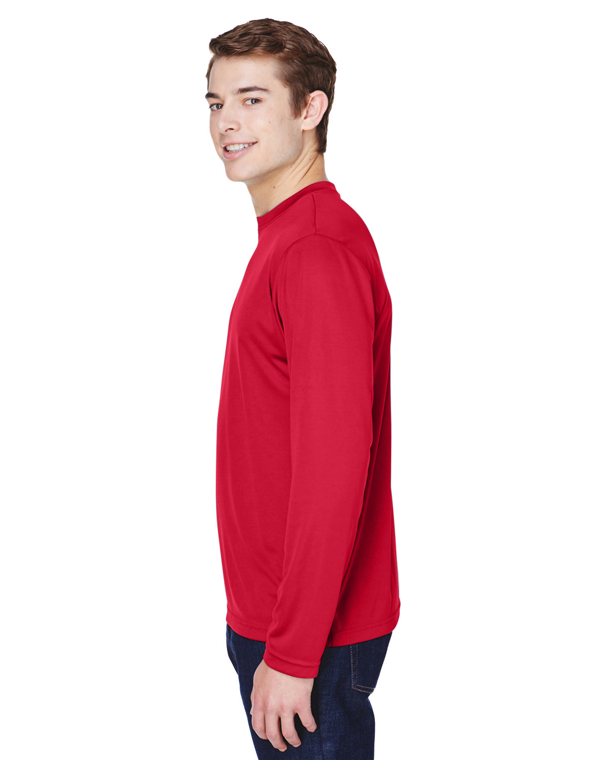 Men's Zone Performance Long-Sleeve T-Shirt - Sport Red
