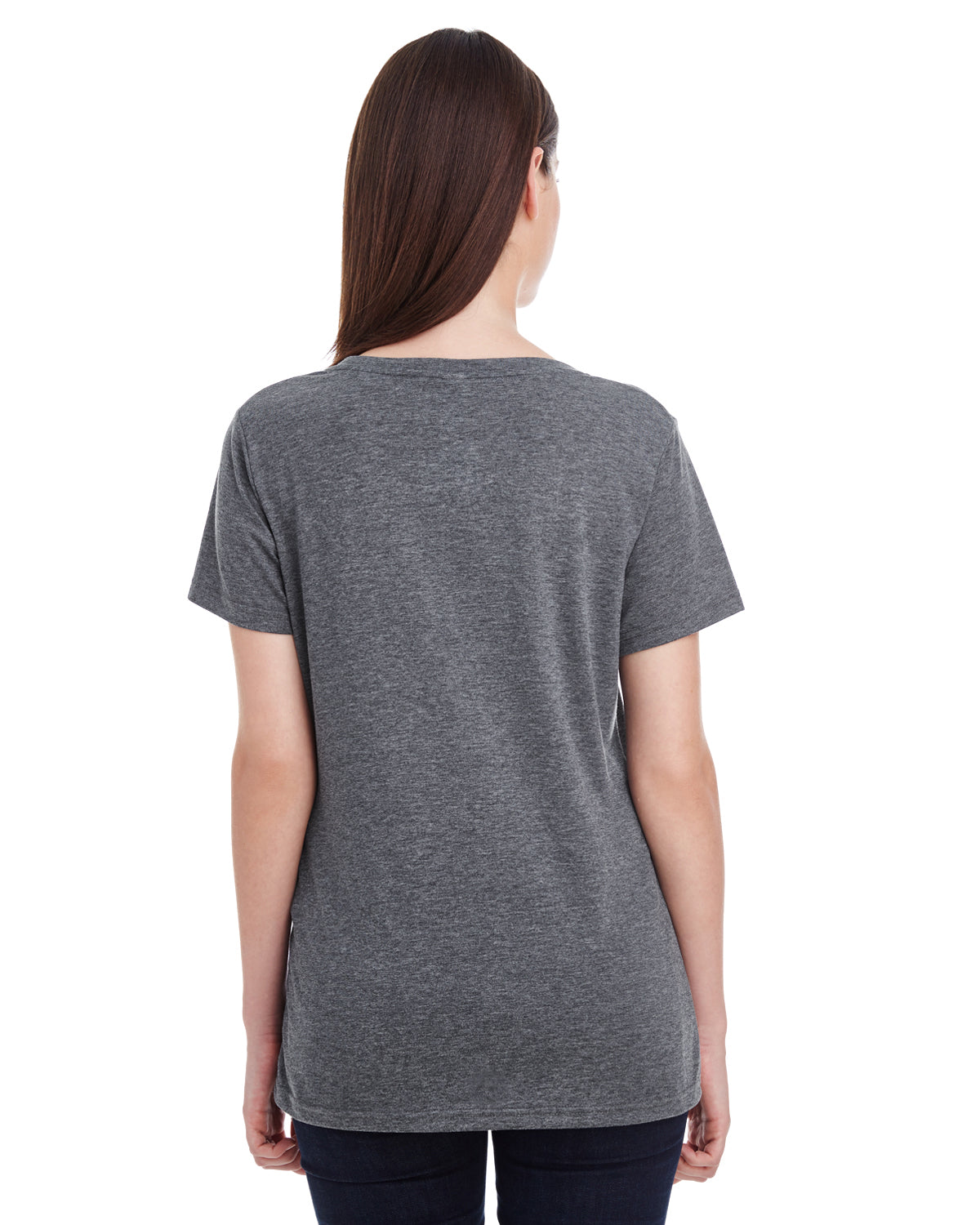 Women's Featherweight Scoop T-Shirt - Heather Dark Gray