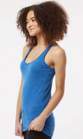 Women's Slim Fit Poly-Rich Racerback Tank - Heather Royal