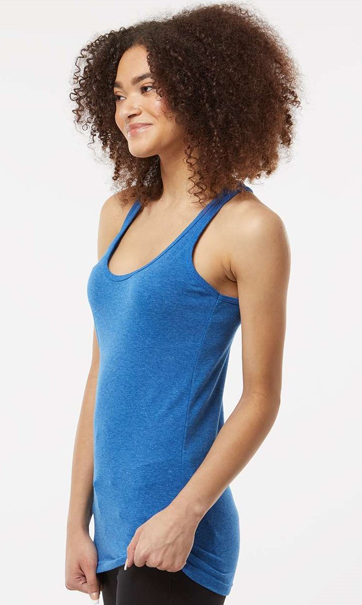 Women's Slim Fit Poly-Rich Racerback Tank - Heather Royal