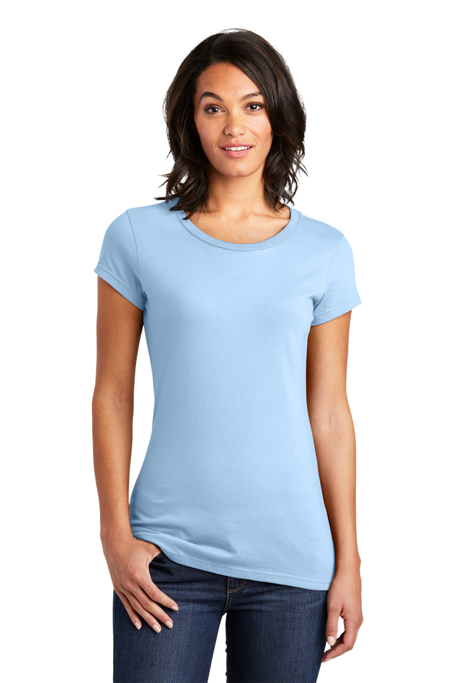 Women's Fitted Very Important Tee - Ice Blue