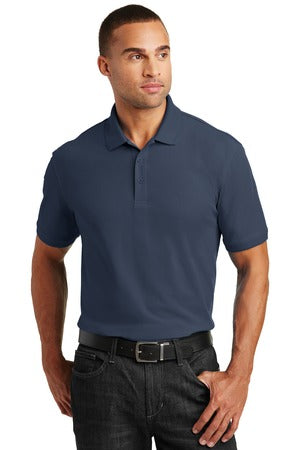 Unisex Core Classic Pique Polo - River Blue Navy