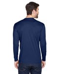 Unisex Cool & Dry Sport Long-Sleeve Performance Interlock T-Shirt - Navy