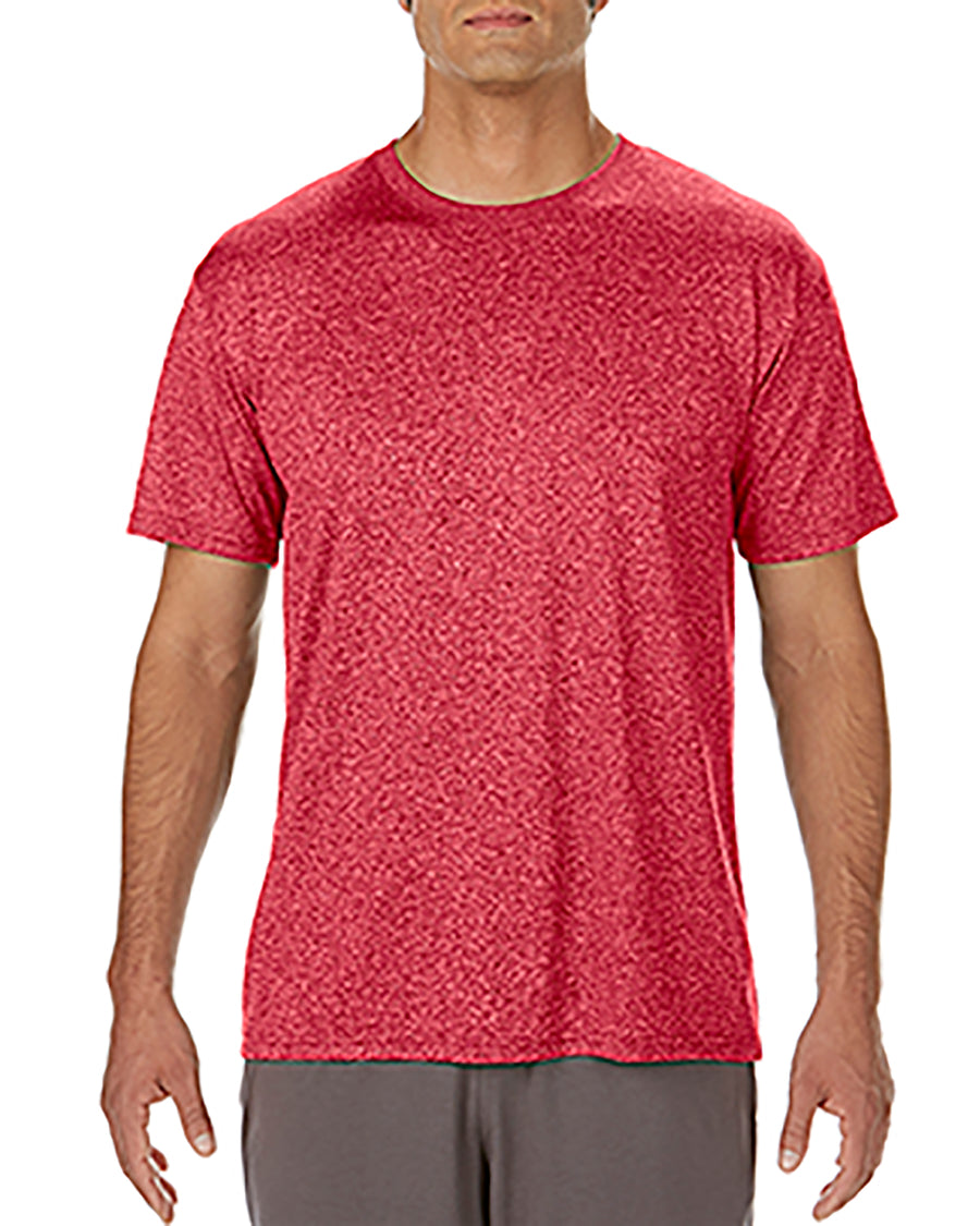 Unisex Performance��  Core T-Shirt - Heather Sport Scarlet Red