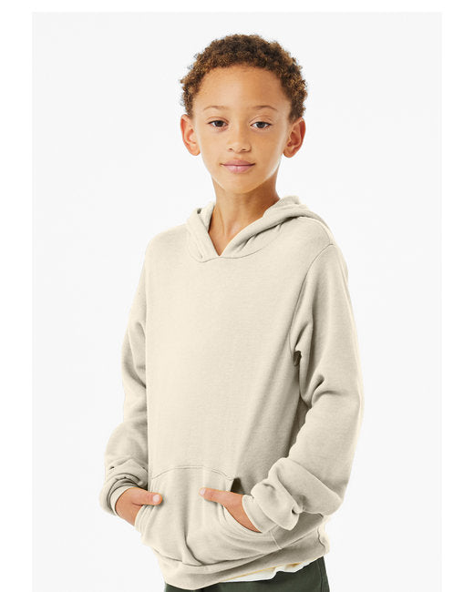 Youth Sponge Fleece Pullover Hoodie - Natural