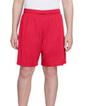 Youth Cooling Performance Polyester Short - Scarlet