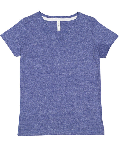 Women's Harborside Melange V-Neck T-Shirt - Royal Melange
