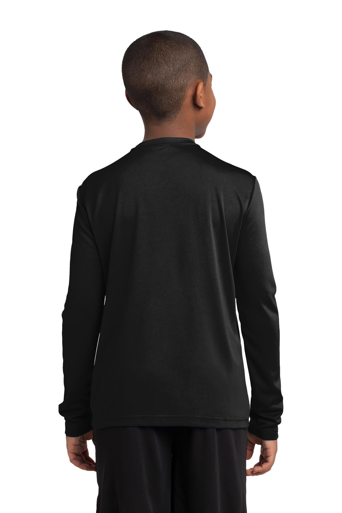 Youth Long Sleeve PosiCharge Competitor Tee - Black