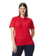 Gildan G648L - Softstyle Women's Pique Polo - Red