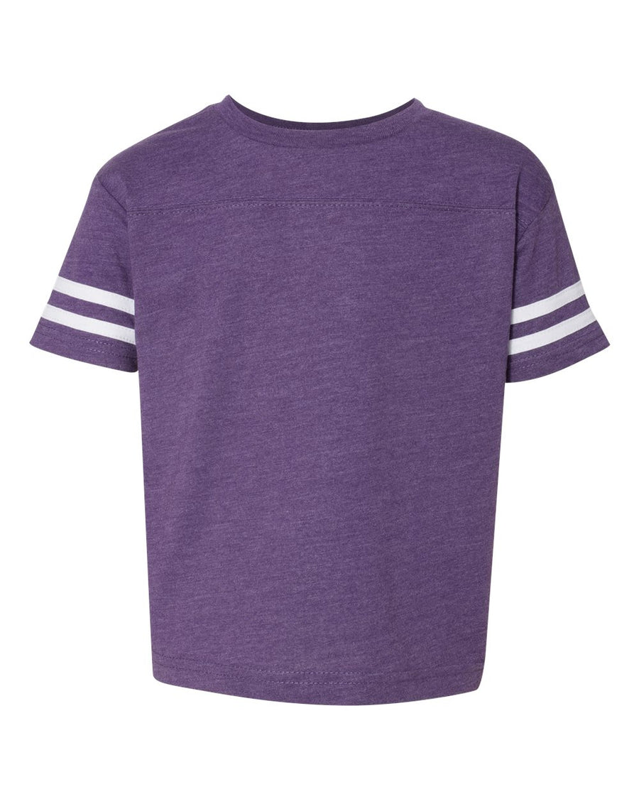 Toddler Football T-Shirt - Vintage Purple / Blend White