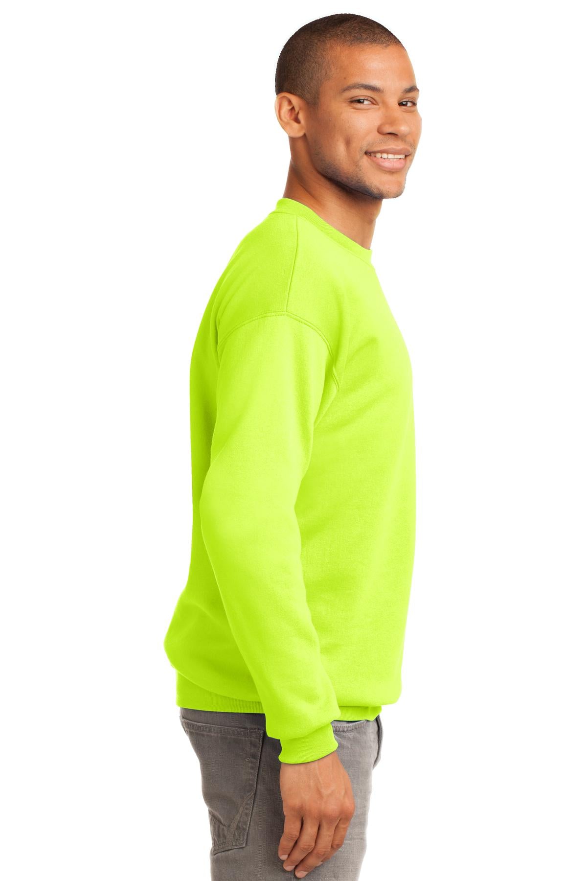 Unisex Tall Essential Fleece Crewneck Sweatshirt - Safety Green
