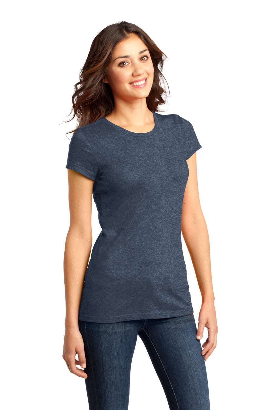 Women's Fitted Very Important Tee - Heather Navy