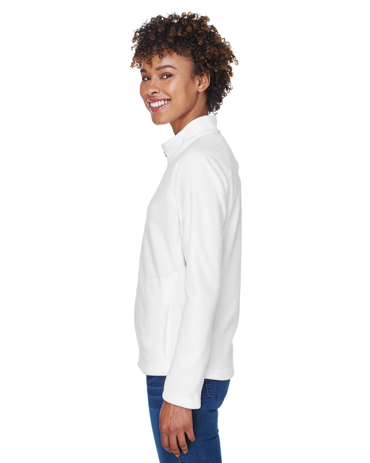 Women's Campus Microfleece Jacket - White