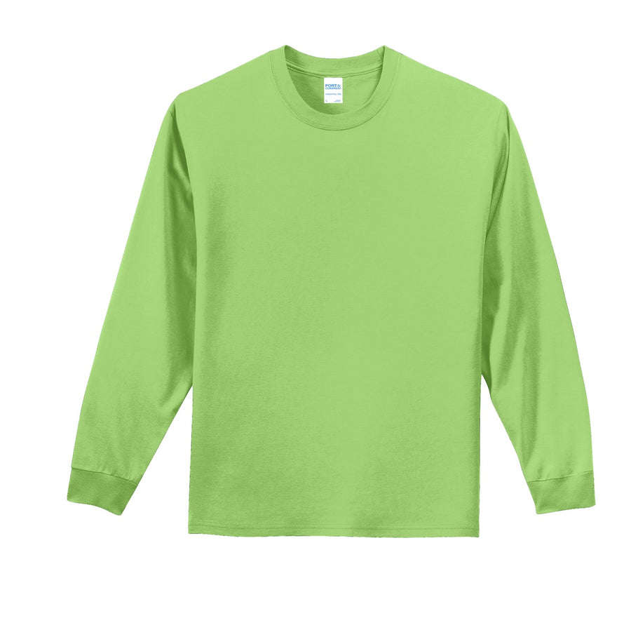 Unisex Long Sleeve Essential Tee - Lime