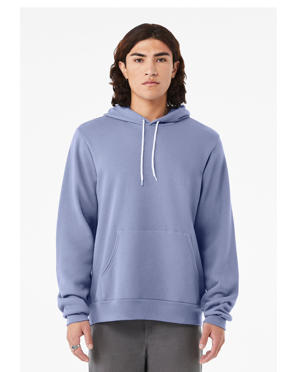 Unisex Sponge Fleece Pullover Hoodie - Lavender Blue