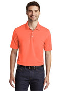 Unisex Dry Zone UV Micro-Mesh Polo - Coral Splash