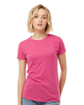 Women's Poly-Rich Slim Fit Tee - Heather Fuchsia