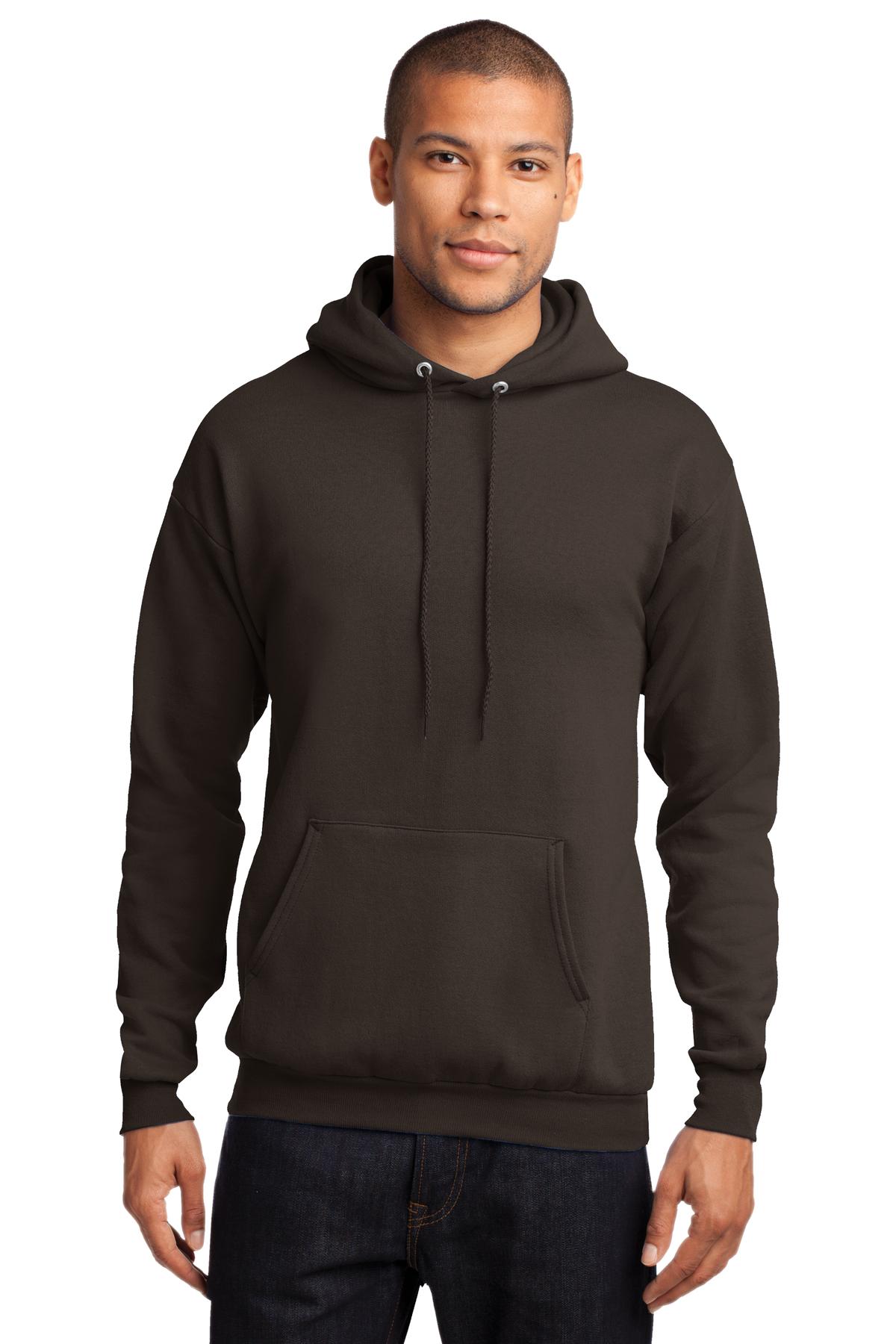 Unisex Core Fleece Pullover Hoodie - Dark Chocolate Brown