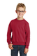 Port & Company PC90Y - Youth Core Fleece Crewneck Sweatshirt - Red