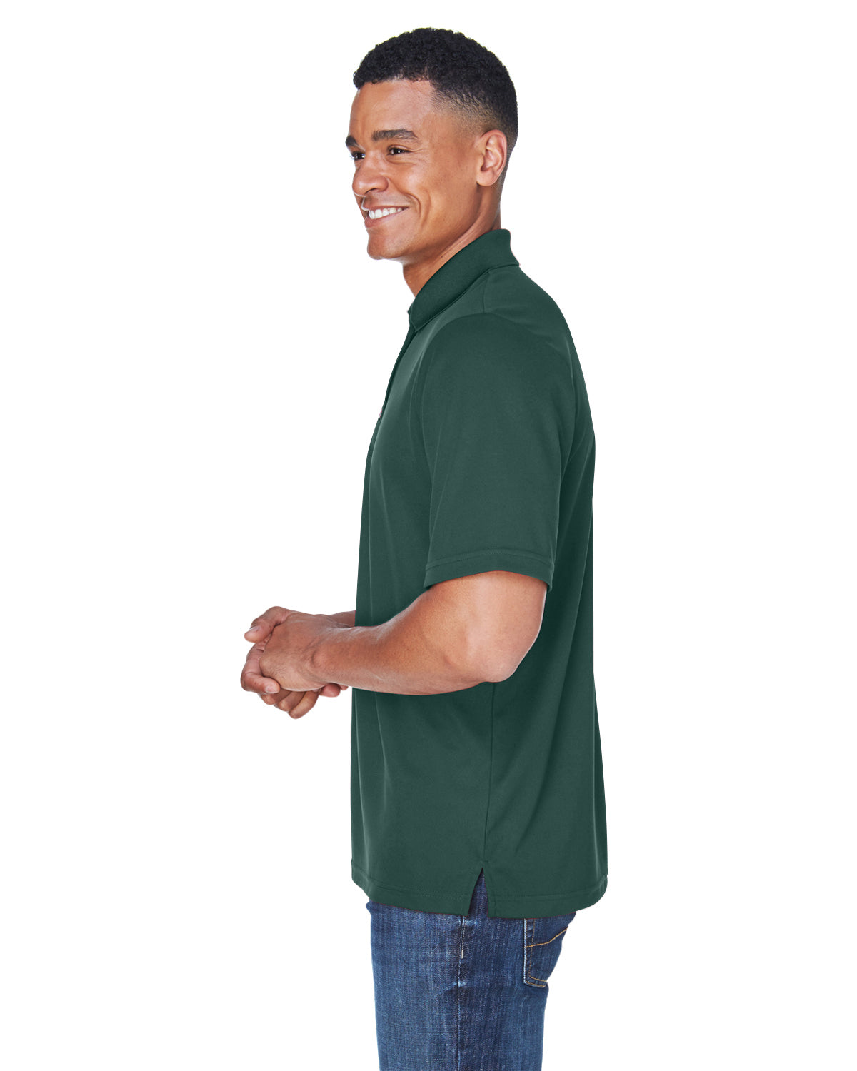 Men's Origin Performance Piqué Polo with Pocket - Forest 630