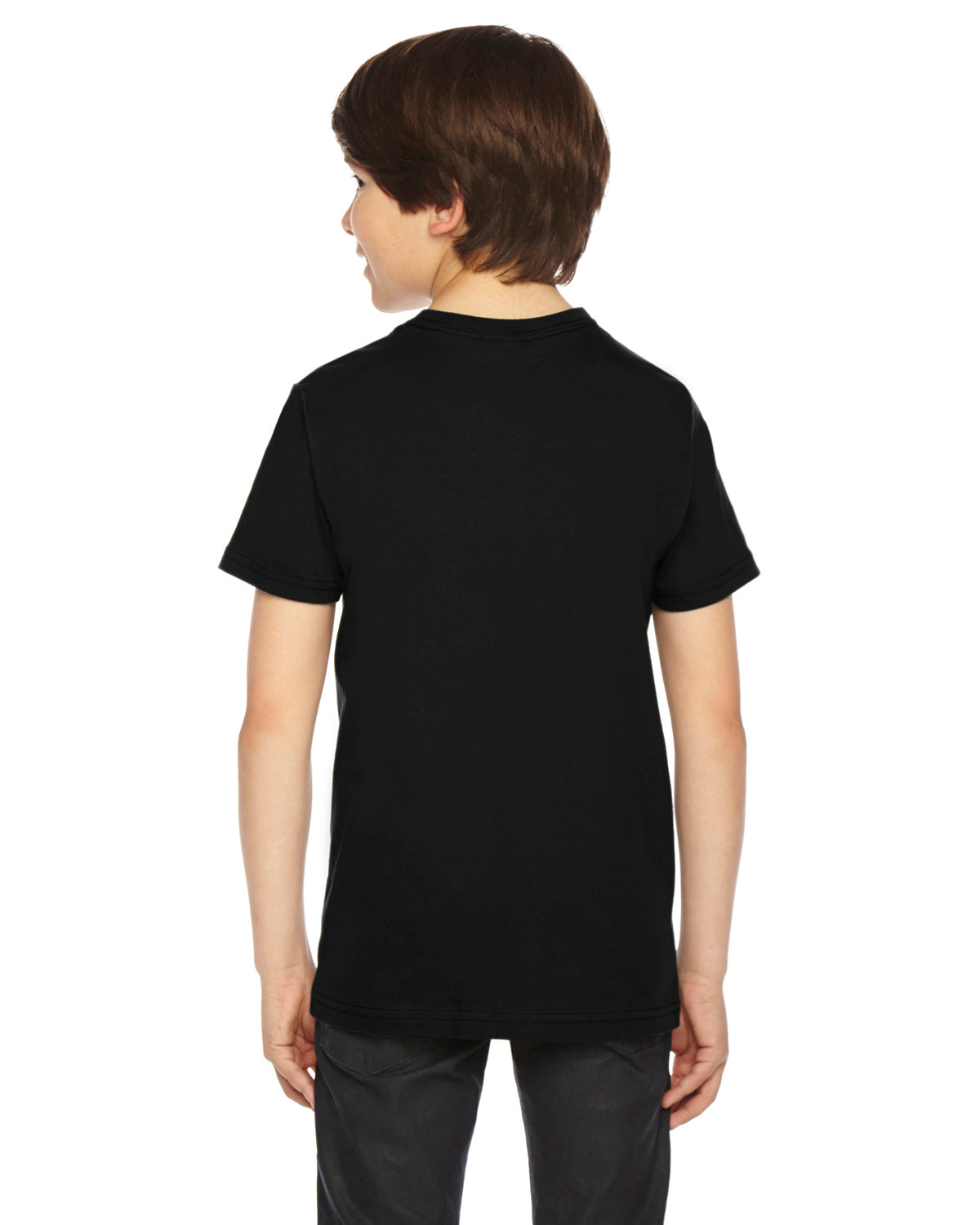 Youth Fine Jersey Short-Sleeve T-Shirt - Black
