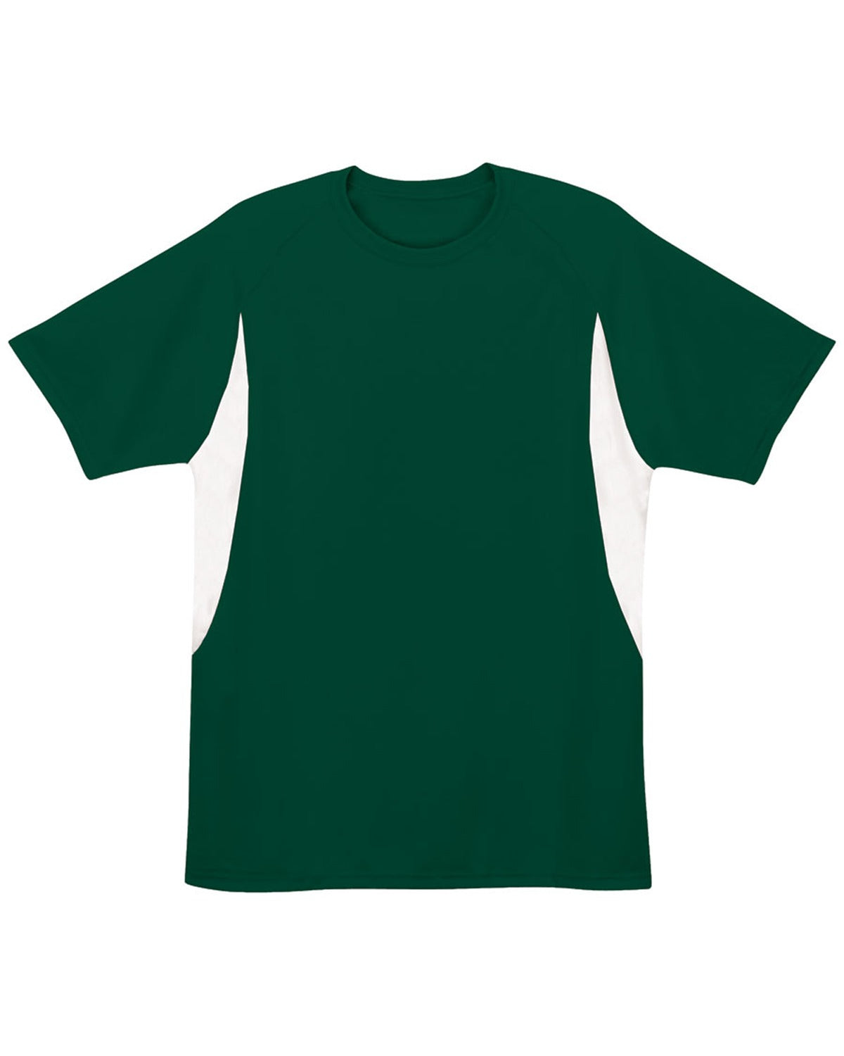 Men's Cooling Performance Color Blocked T-Shirt - Forest / White