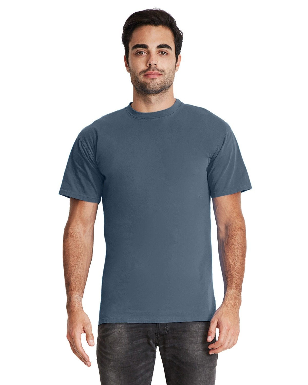Unisex Inspired Dye Crew - Blue Jean
