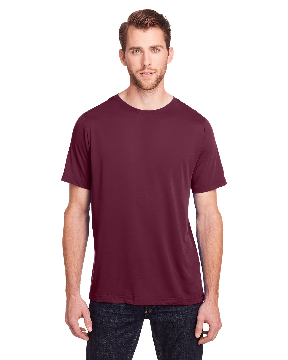 Unisex Fusion ChromaSoft™ Performance T-Shirt - Burgundy
