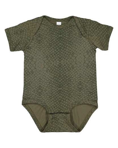 Infant Fine Jersey Bodysuit - Green Reptile