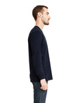 Unisex Sueded Long-Sleeve Crew - Midnight Navy