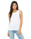 Bella + Canvas B8803 - Women's Flowy Scoop Muscle Tank - White