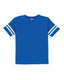 Rabbit Skins 3037 - Toddler Football T-Shirt - Vintage Royal / Blend White