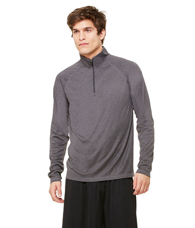 Unisex Quarter-Zip Lightweight Pullover - Dark Gray Heather