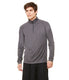 All Sport M3006 - Unisex Quarter-Zip Lightweight Pullover - Dark Gray Heather