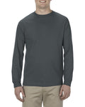 Unisex Heavyweight Cotton Long-Sleeve T-shirt - Charcoal