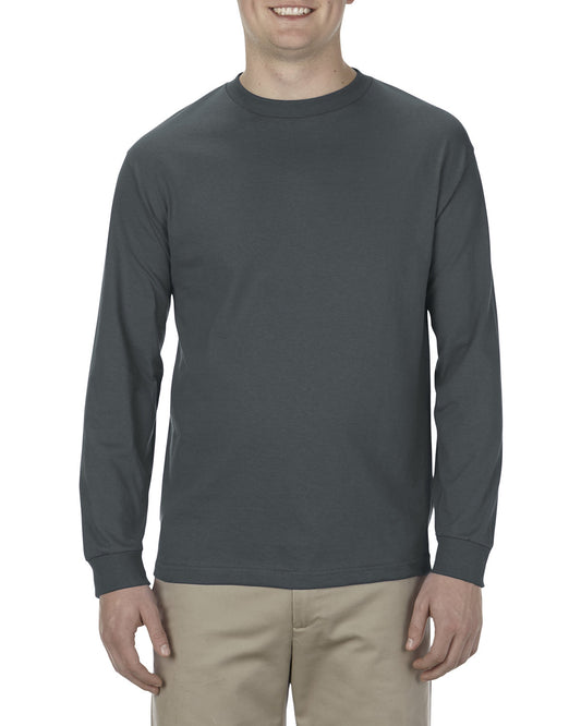 Unisex Heavyweight Cotton Long-Sleeve T-shirt - Charcoal