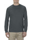 American Apparel AL1304 - Unisex Heavyweight Cotton Long-Sleeve T-shirt - Charcoal