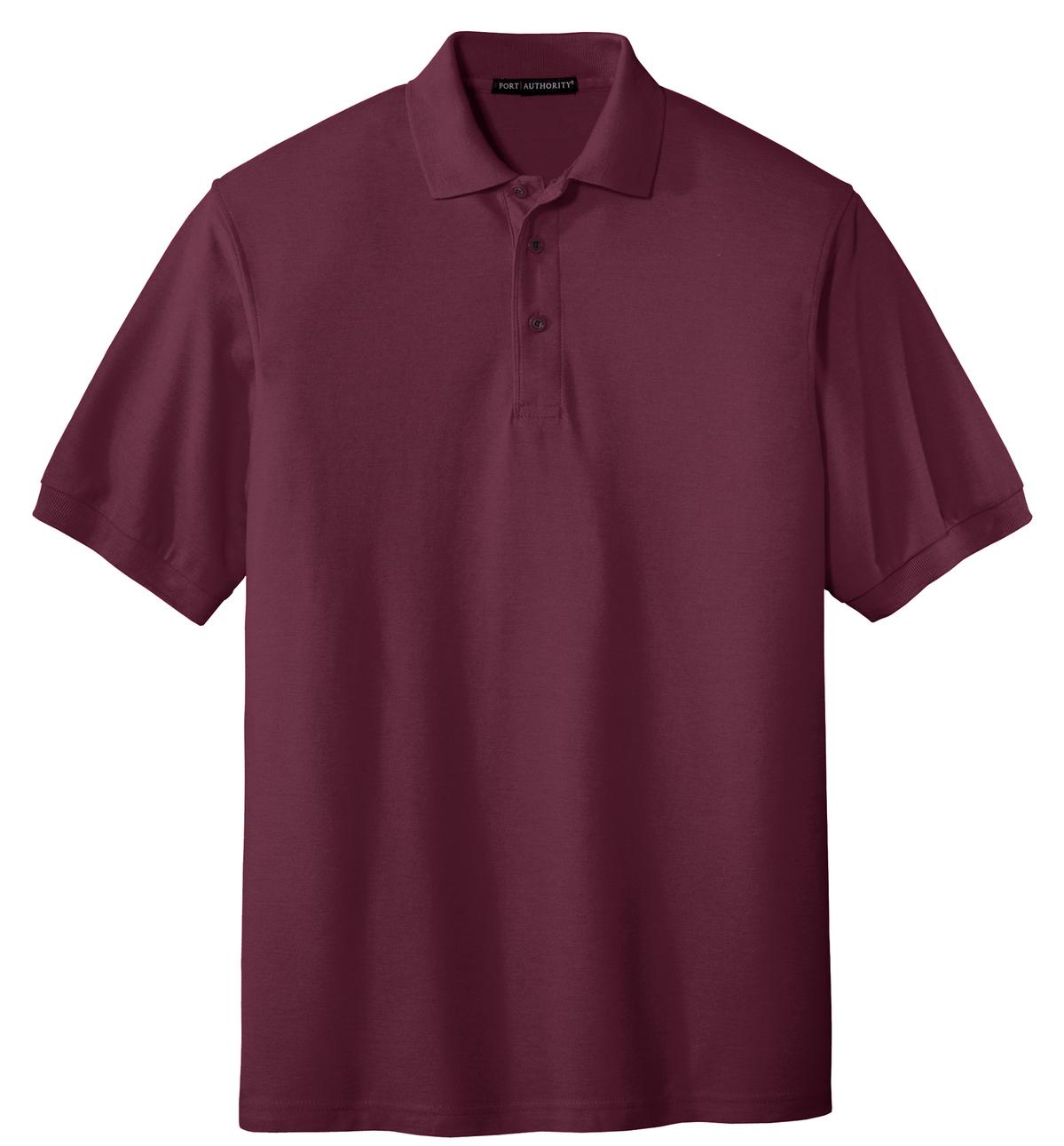 Unisex Silk Touch Polo - Burgundy
