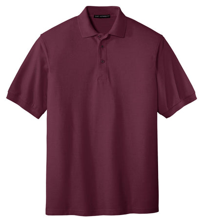 Unisex Silk Touch Polo - Burgundy