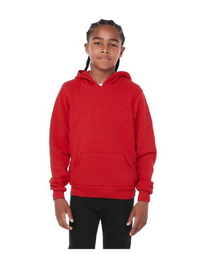 Youth Sponge Fleece Pullover Hoodie - Red