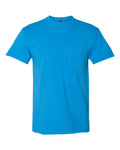 Unisex Inspired Dye Crew with Pocket - Ocean
