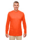 UltraClub 8622 - Men's Cool & Dry Performance Long-Sleeve Top - Bright Orange