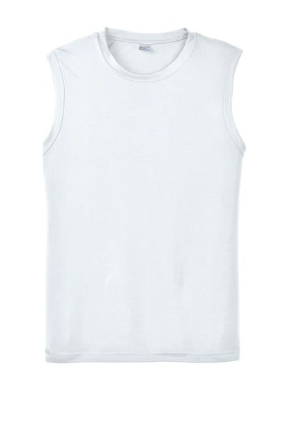 Men's Sleeveless PosiCharge Competitor Tee - White